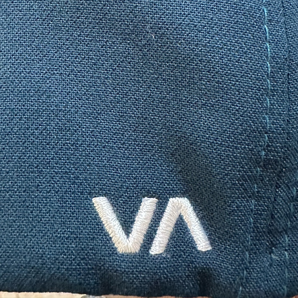 RVCA Flexfit Hat in color Teal - Picture 9 of 10